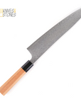 Hatsukokoro Saihyo SG2 Damascus Gyuto 210 / 240 mm Teak Wood Handle