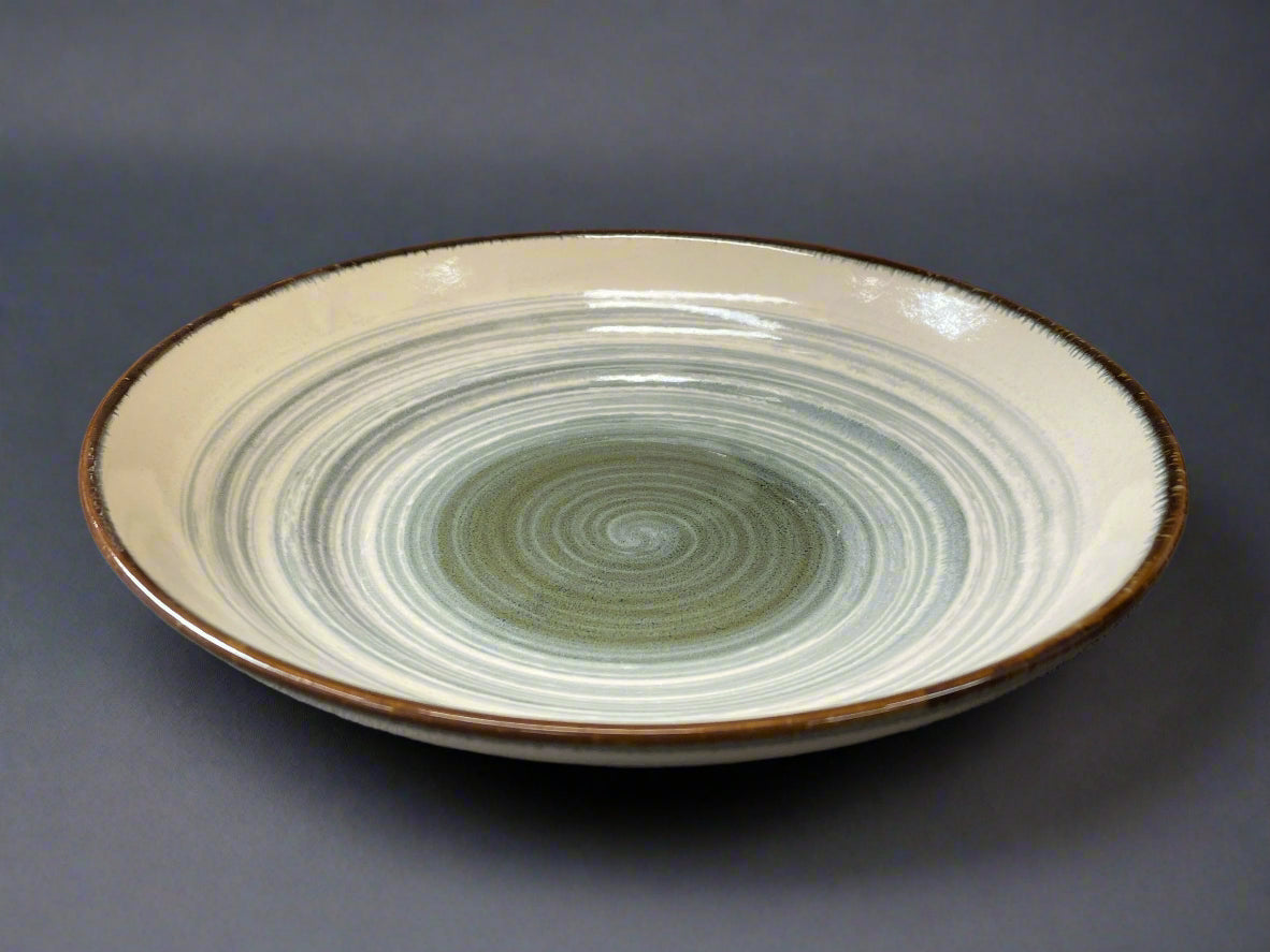 Fukui Craft Brushed Blue Plate