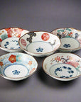 Mino-ware Florid Blooming Bowl Set