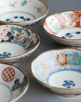 Mino-ware Florid Blooming Bowl Set