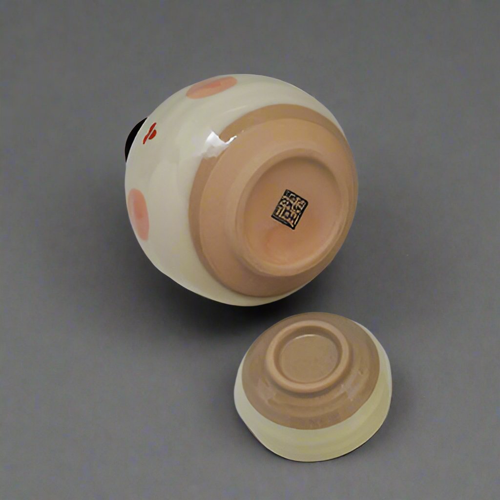 Mino-ware Okame Face Sake Set