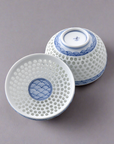 Asahido Seigaiha Crystal Carving Teacup