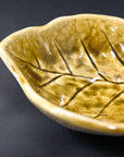 Fukui Craft Yellow Leaf Shape Small Bowl