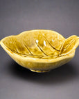 Fukui Craft Yellow Leaf Shape Small Bowl