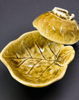 Fukui Craft Yellow Leaf Shape Small Bowl