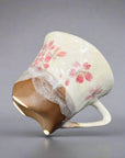 Ichiyama Sakura Mug with Triangular Saucer