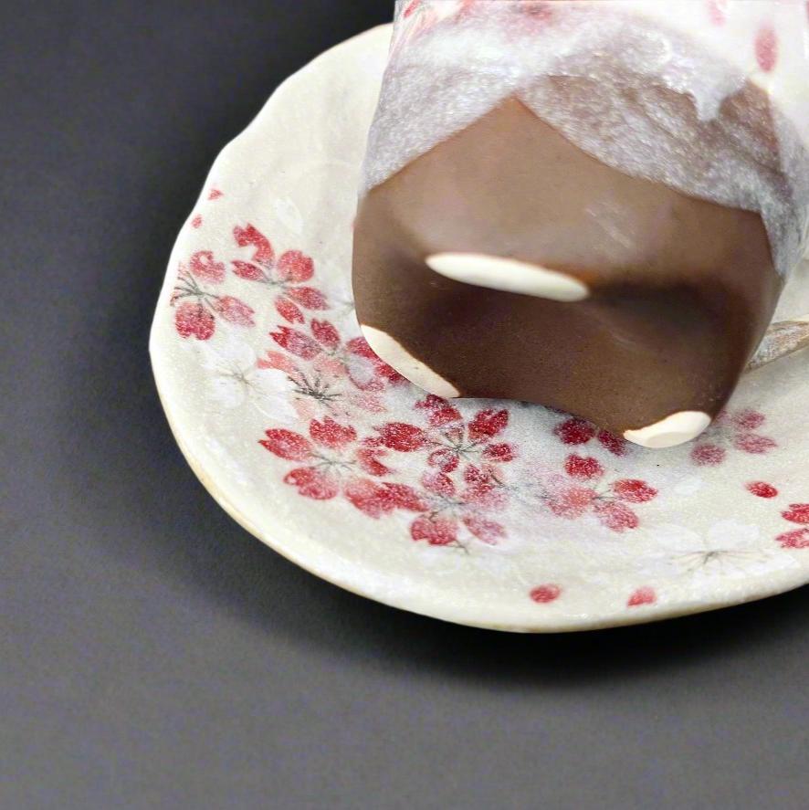 Ichiyama Sakura Mug with Triangular Saucer