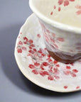 Ichiyama Sakura Mug with Triangular Saucer