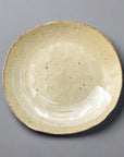 Kakunaka White Brushstroke Oval Plate