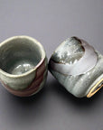 Fukui Craft Nezumi Shino Square Tea Cup