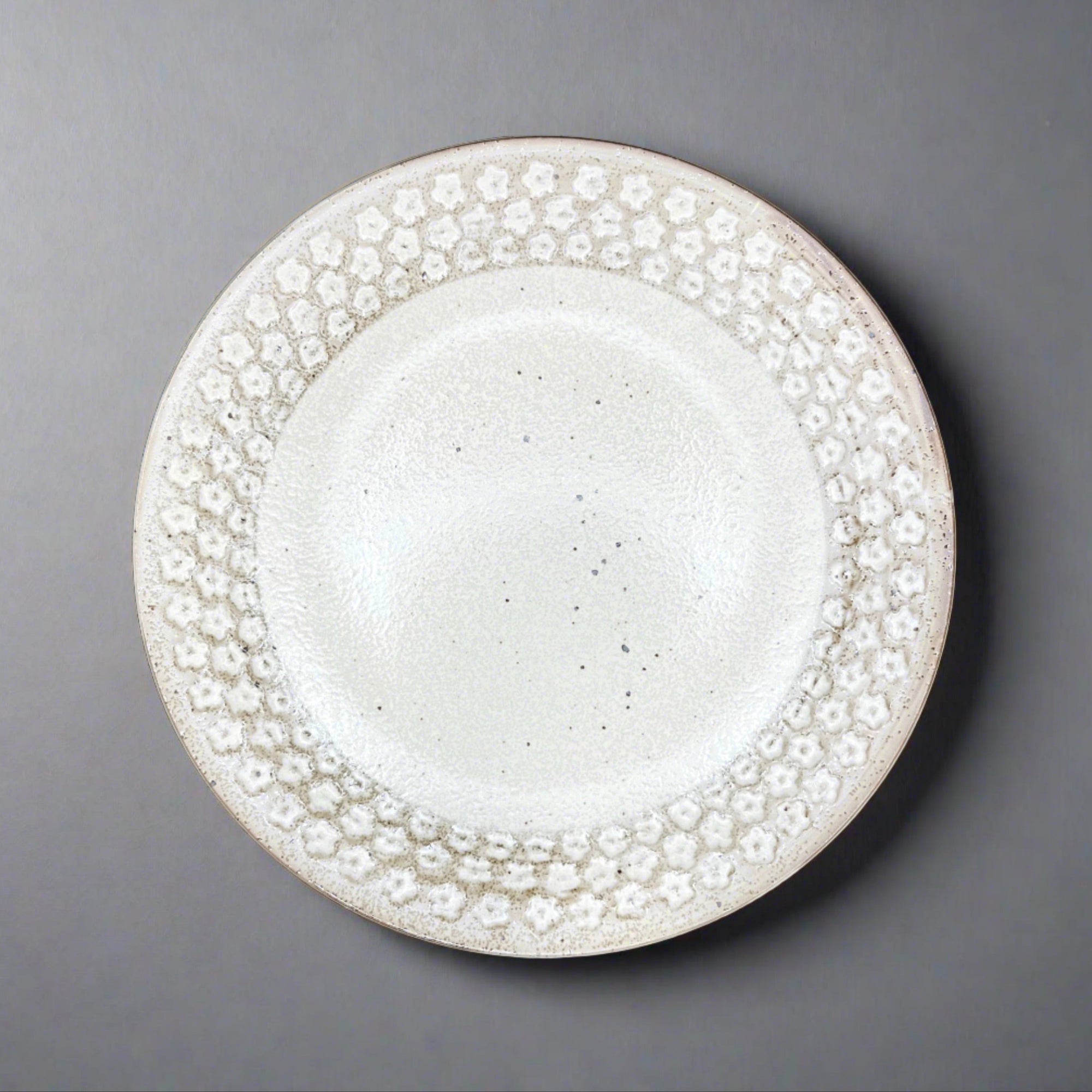 Fukui Craft Flower Printed Flat Plate