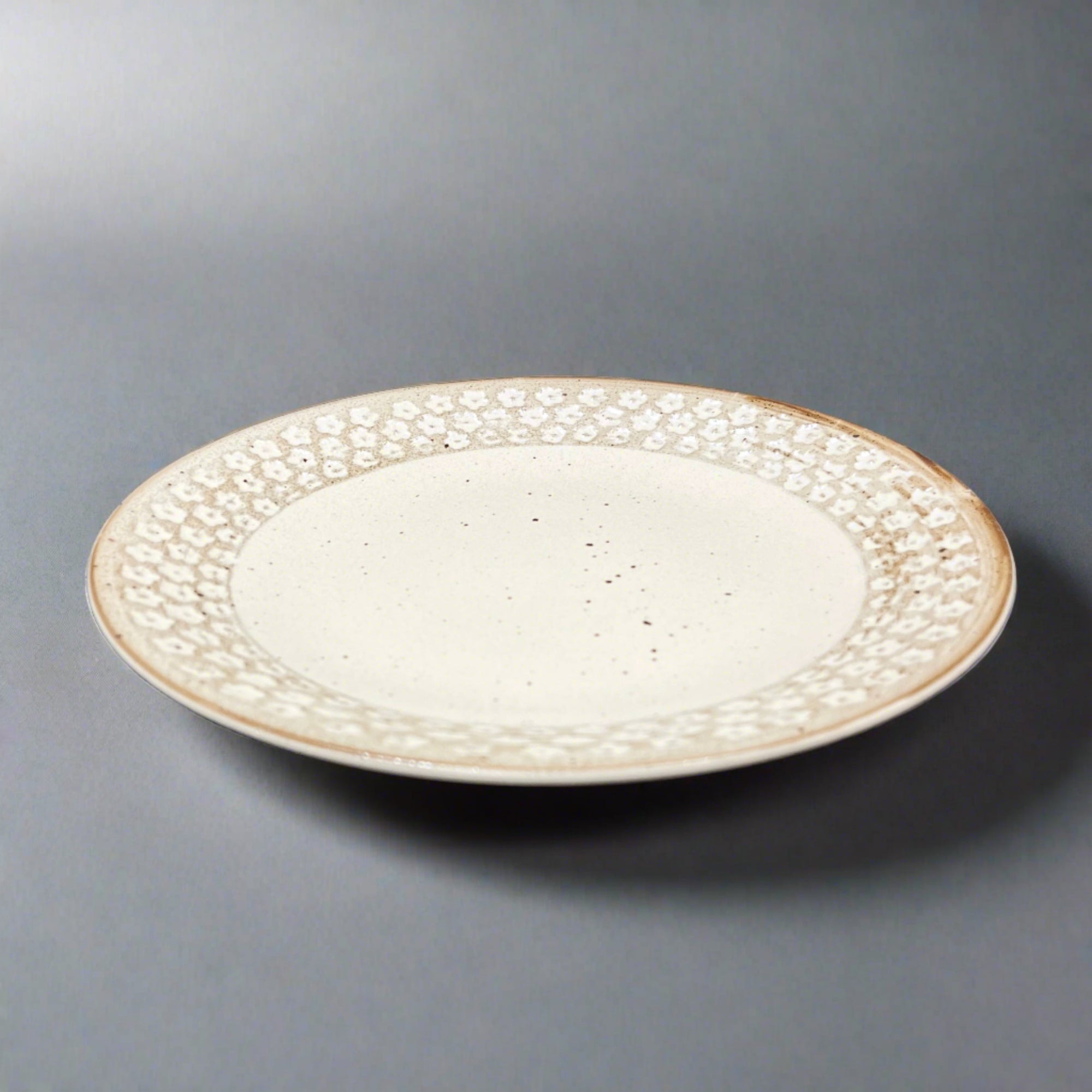 Fukui Craft Flower Printed Flat Plate