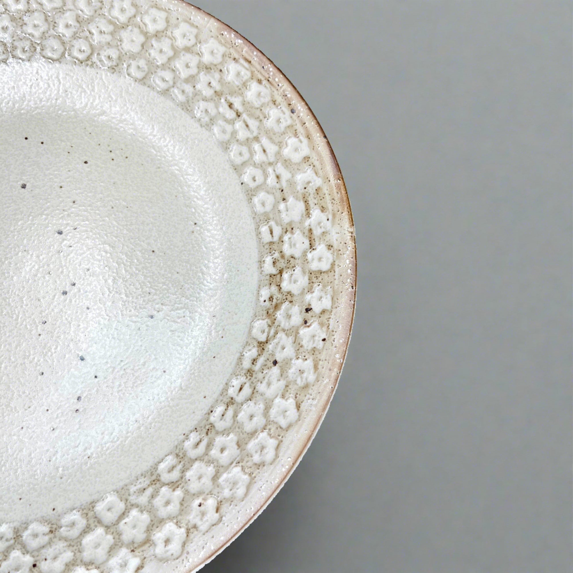 Fukui Craft Flower Printed Flat Plate