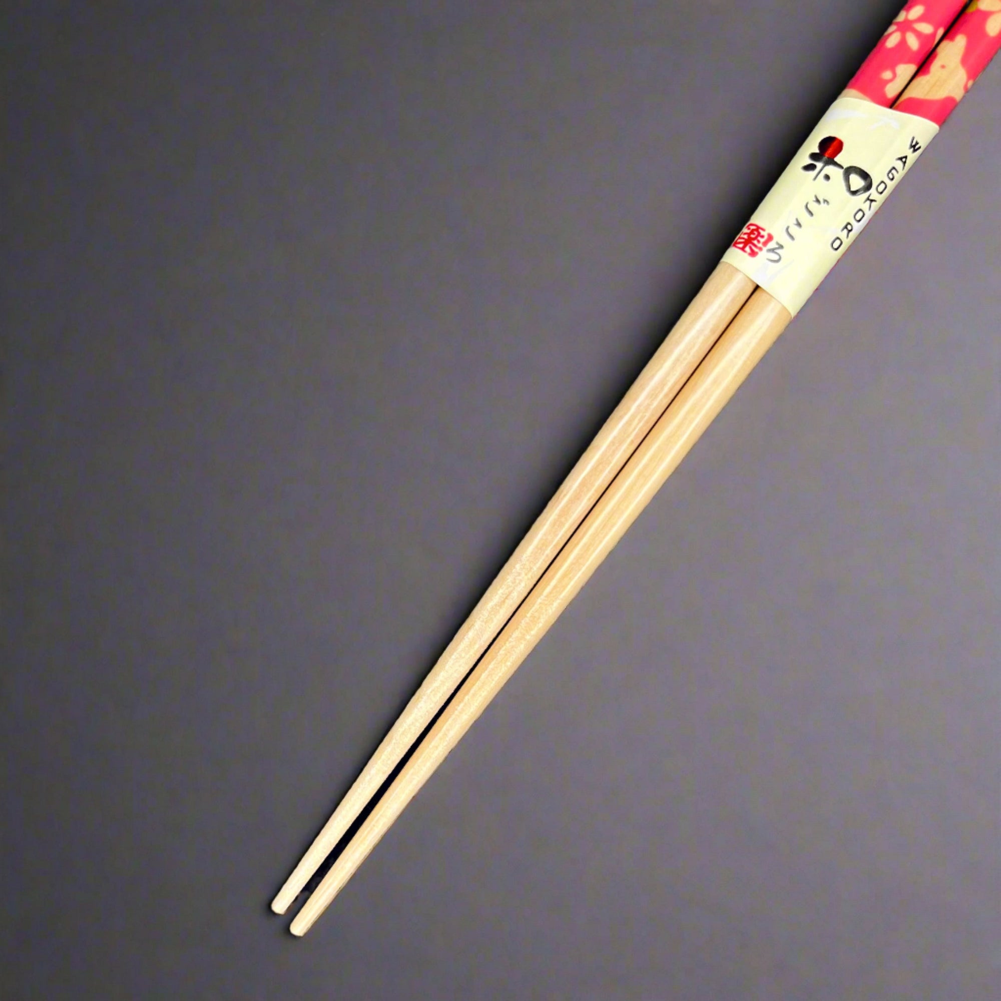 Chopsticks Gift Set - Rabbit and Flower Pink