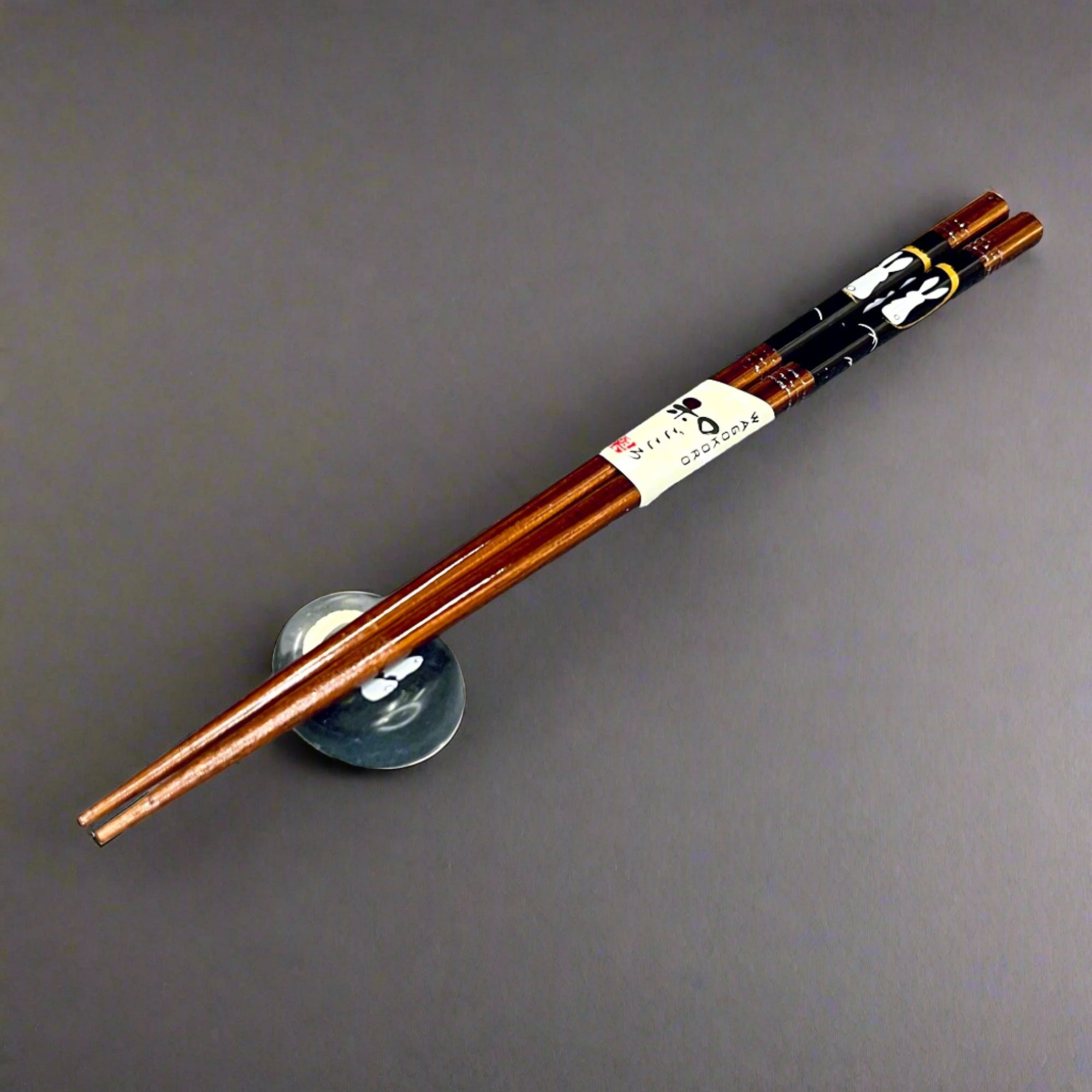 Chopsticks Gift Set - Rabbit Black (22.5cm)