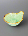 Fukui Craft Ash Glazed Rust Rim Bowl