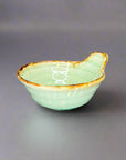 Fukui Craft Ash Glazed Rust Rim Bowl