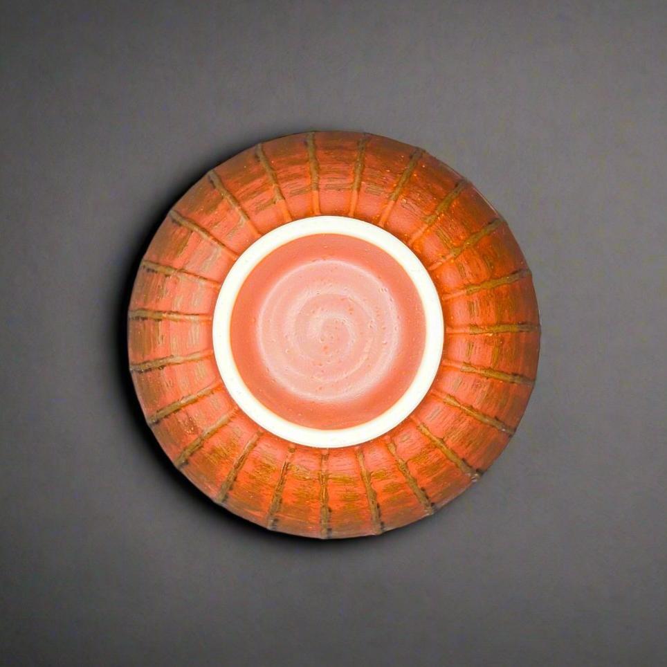 Ichiyama Rust Red Striped Medium Bowl