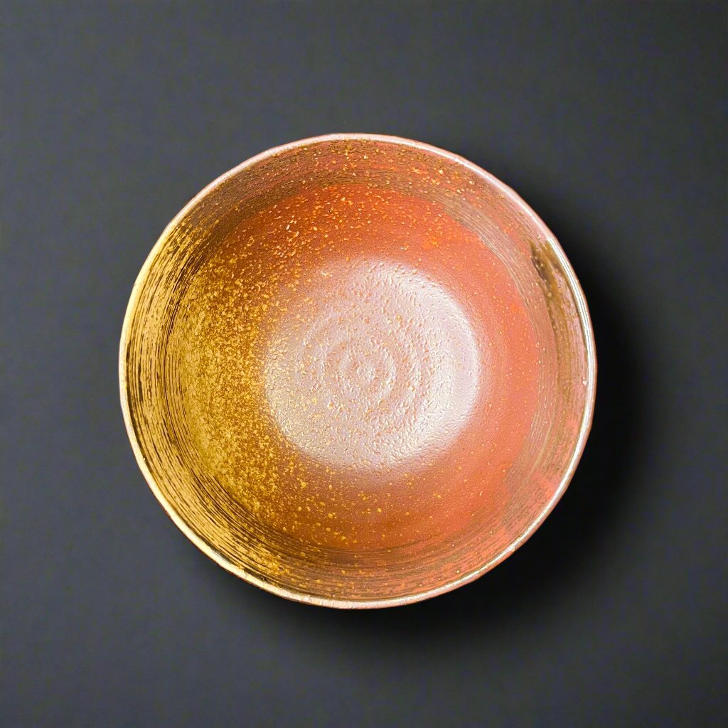 Ichiyama Rust Red Striped Medium Bowl