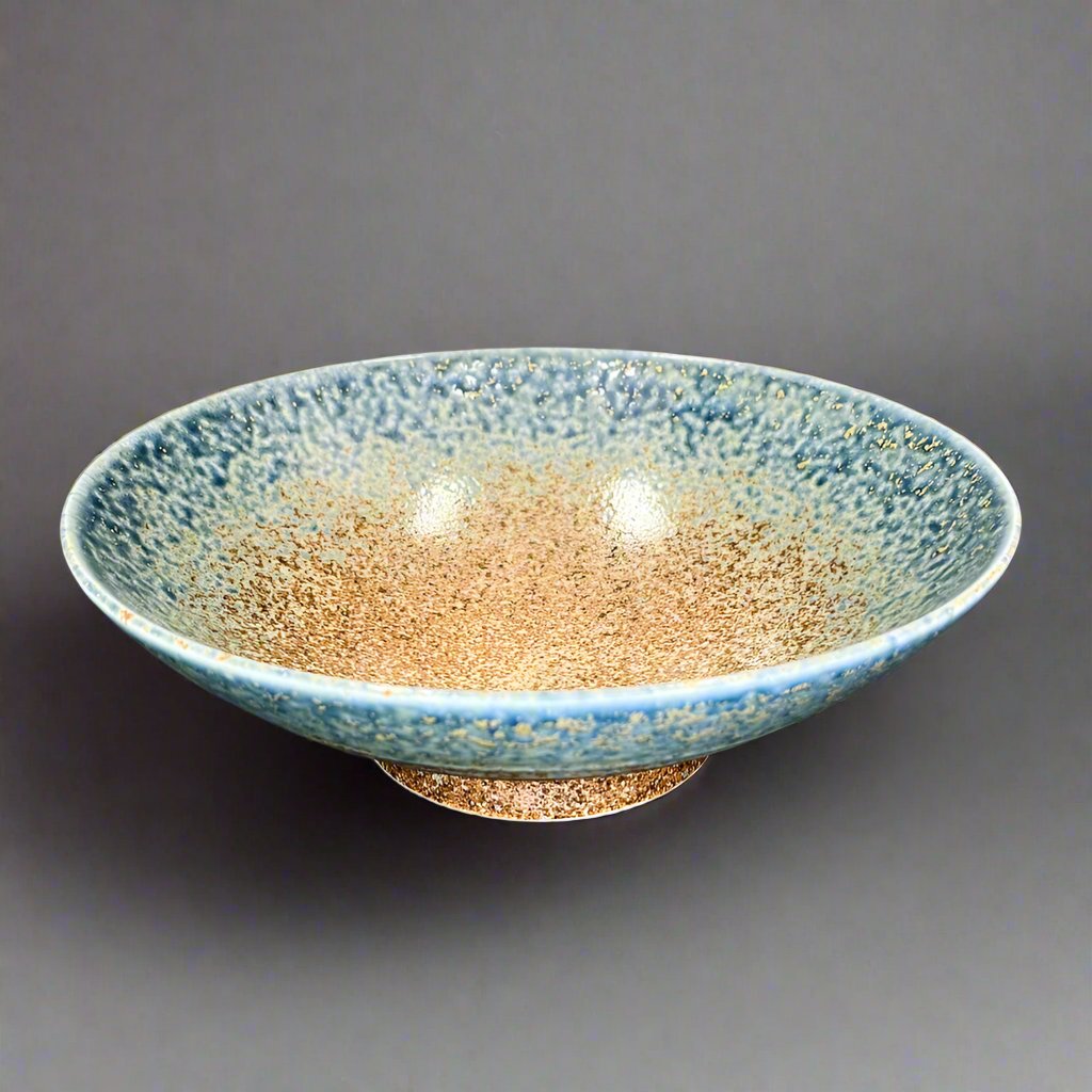 Fukui Craft Indigo Drip Deep Plate