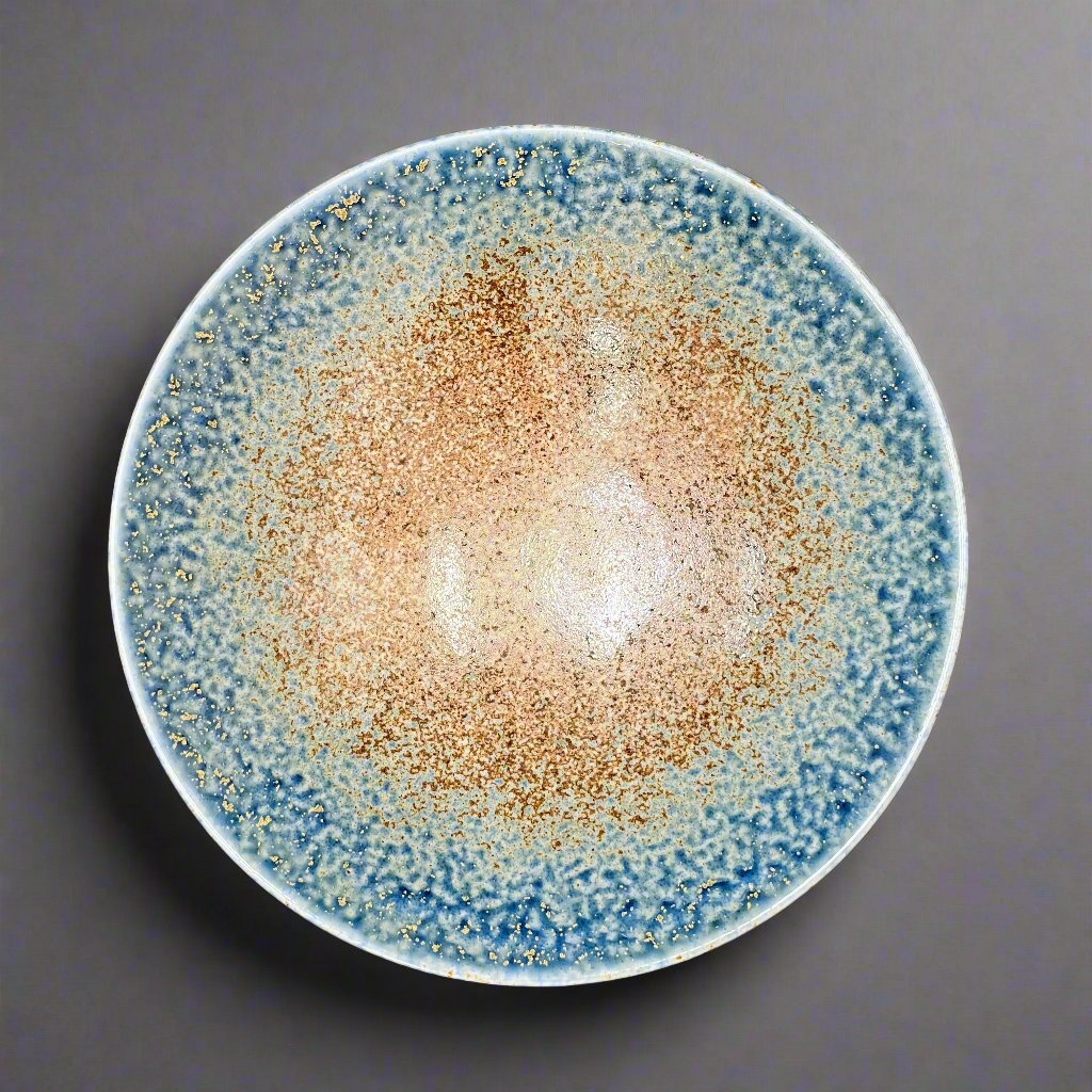 Fukui Craft Indigo Drip Deep Plate