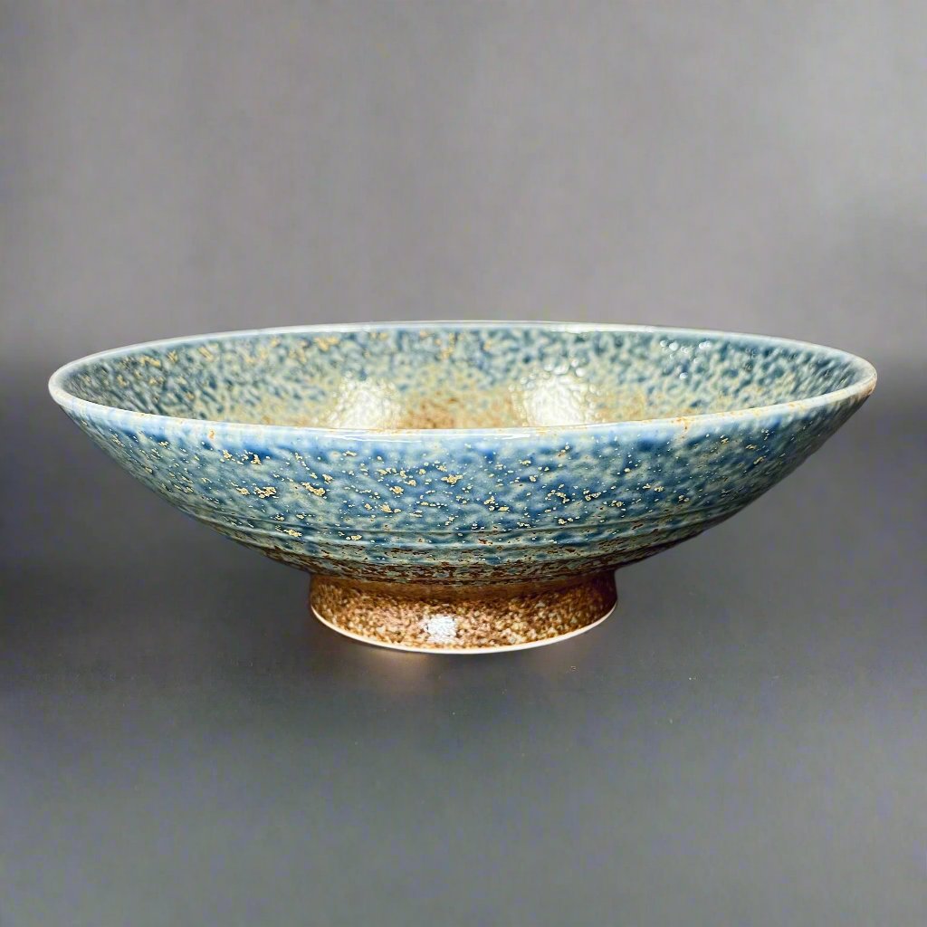 Fukui Craft Indigo Drip Deep Plate