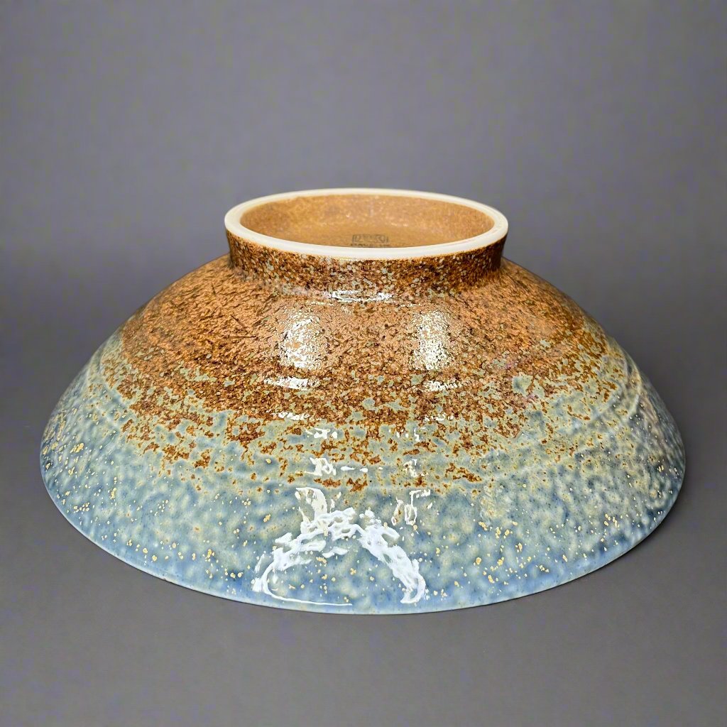 Fukui Craft Indigo Drip Deep Plate