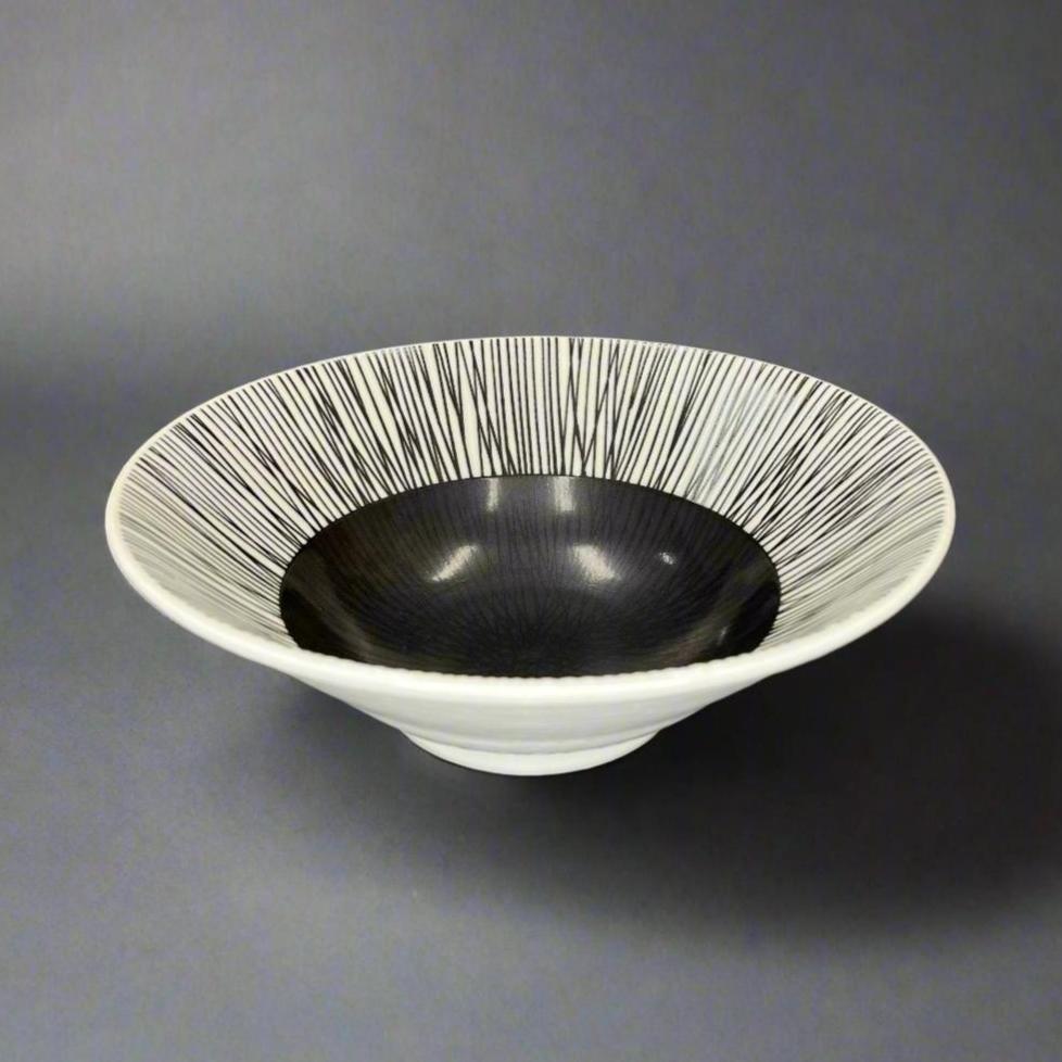 Ichiyama Ink-Ring Shallow Bowl