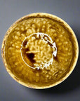 Fukui Craft Amber Glaze Stripe Bowl