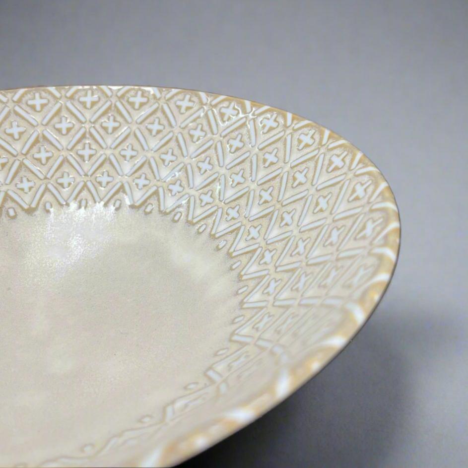 Golden Lattice Ramen Bowl