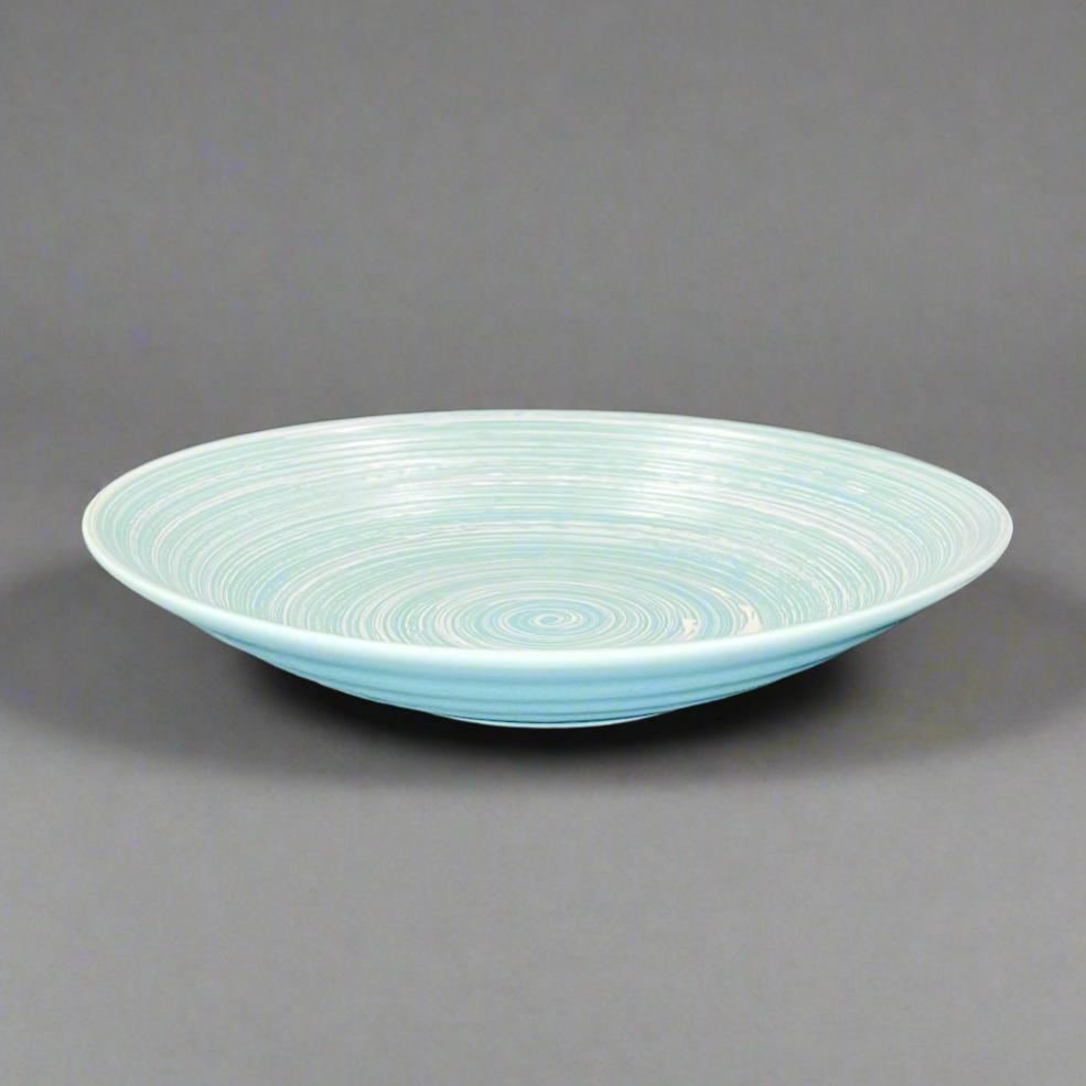 Fukui Craft Ice Blue Water Ripple Plate