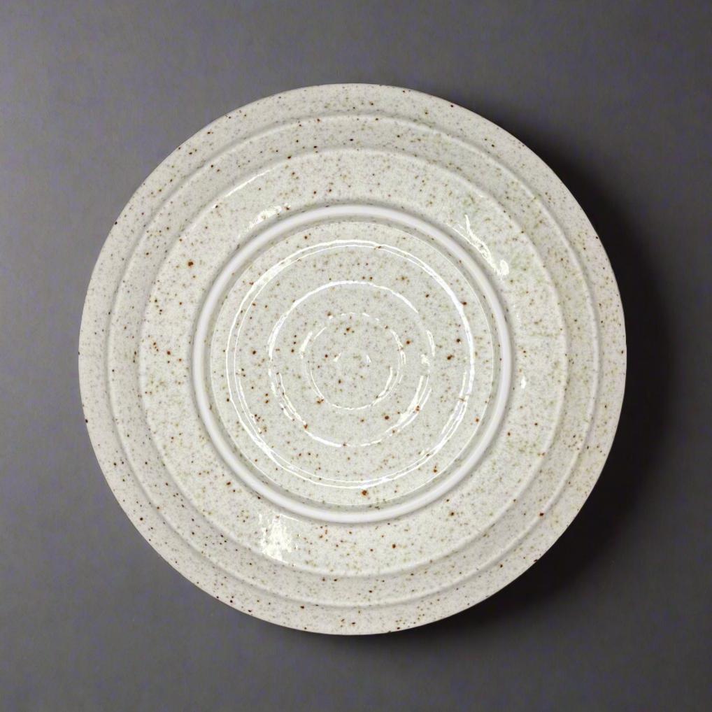 Fukui Craft Indigo Swirl Stoneware Plate