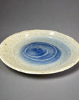 Fukui Craft Indigo Swirl Stoneware Plate