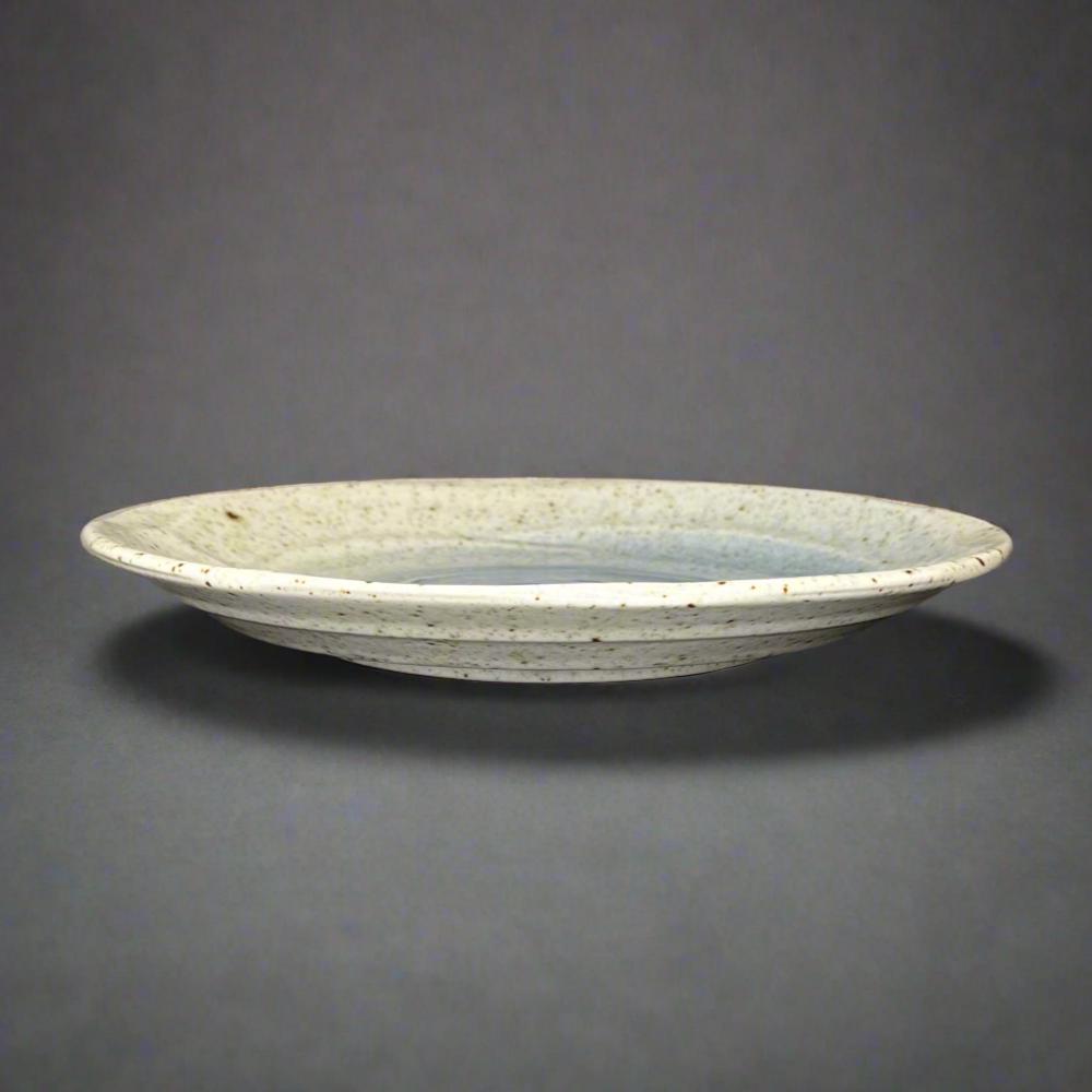 Fukui Craft Indigo Swirl Stoneware Plate