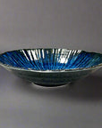 Fukui Craft Navy Floral Deep Plate