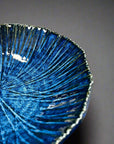 Fukui Craft Navy Floral Deep Plate