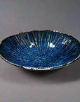 Fukui Craft Navy Floral Deep Plate