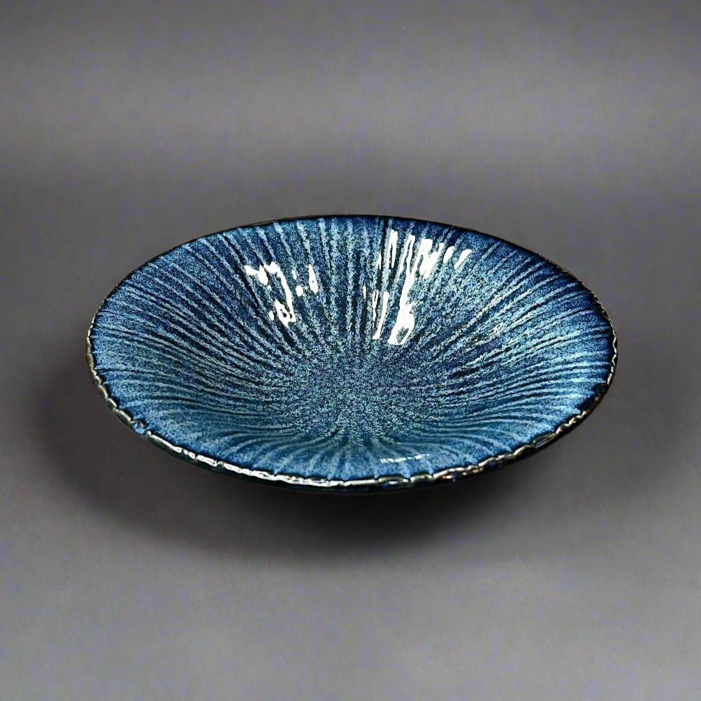 Fukui Craft Navy Floral Side Plate