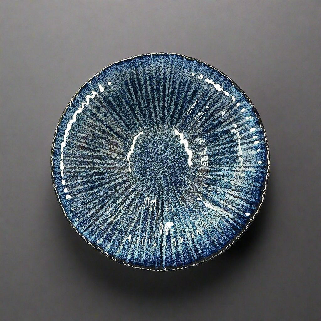 Fukui Craft Navy Floral Side Plate