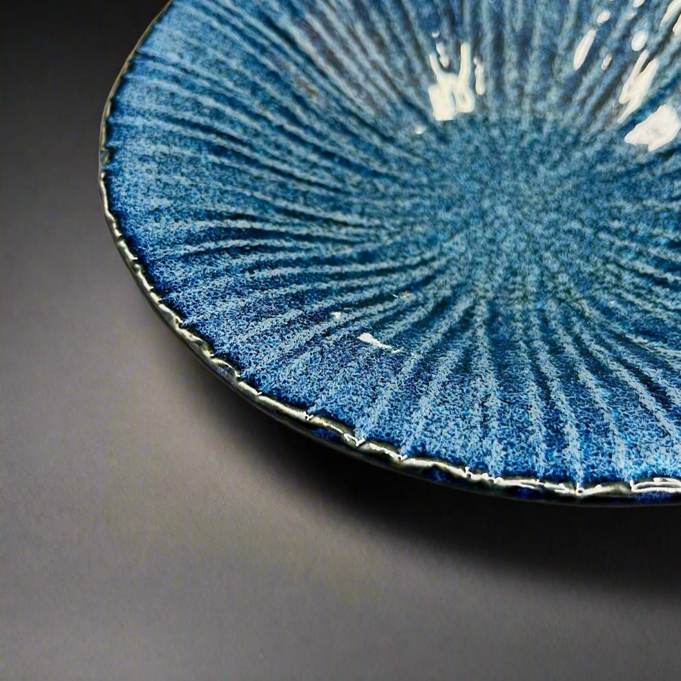 Fukui Craft Navy Floral Side Plate