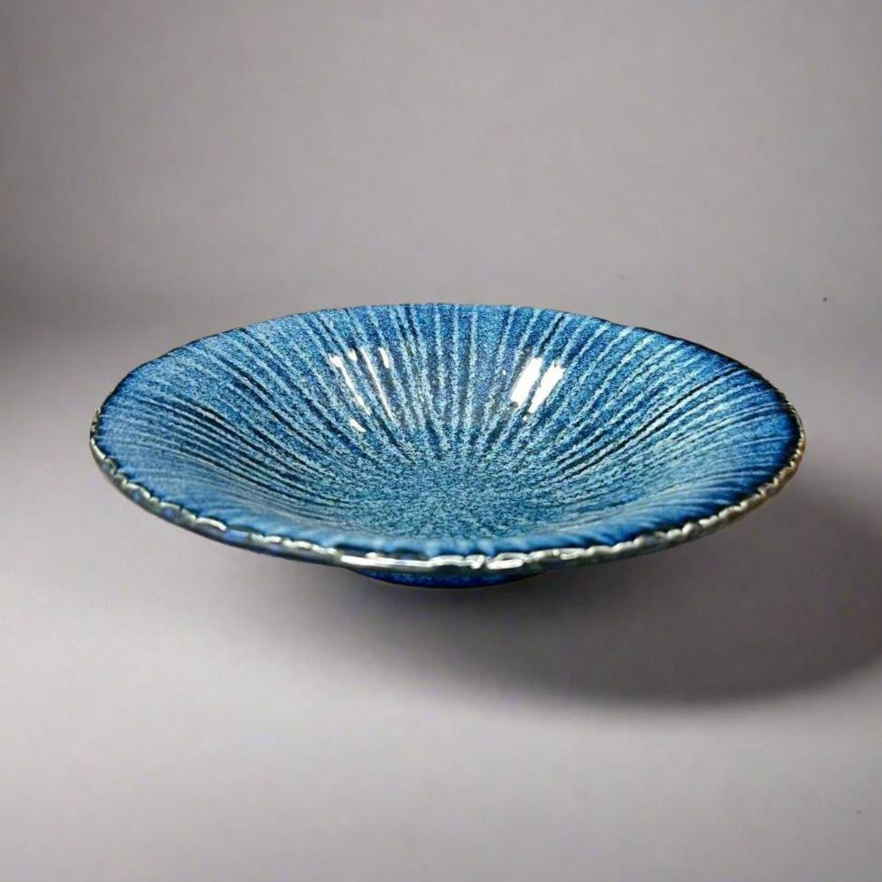 Fukui Craft Navy Floral Side Plate