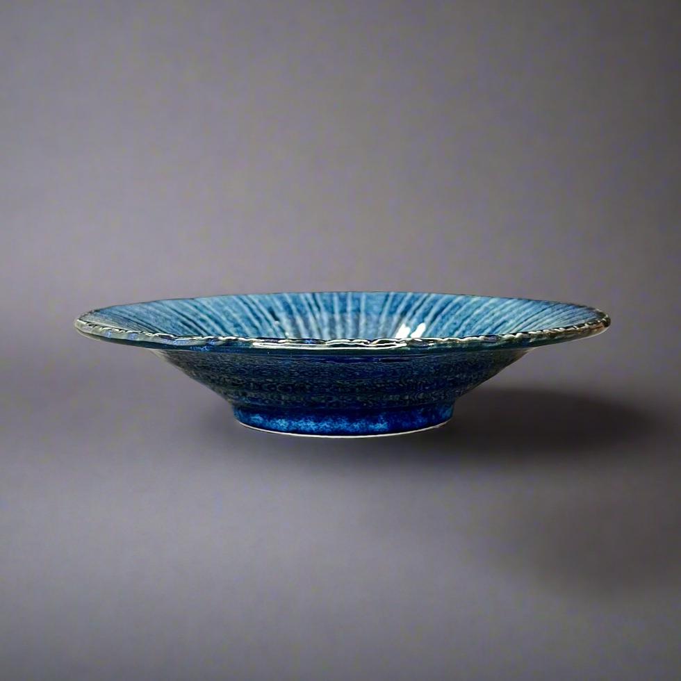 Fukui Craft Navy Floral Side Plate