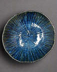 Fukui Craft Navy Floral Deep Plate