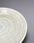 Mino-ware Beige Brushed Plate