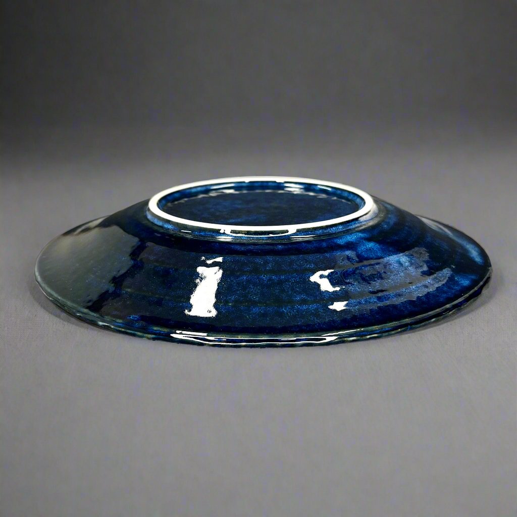 Fukui Craft Navy Floral Large Plate
