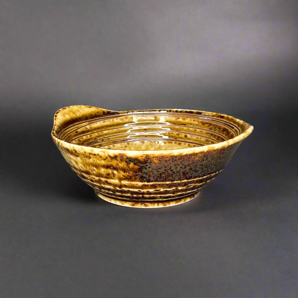 Fukui Craft Amber Glaze Small Bowl