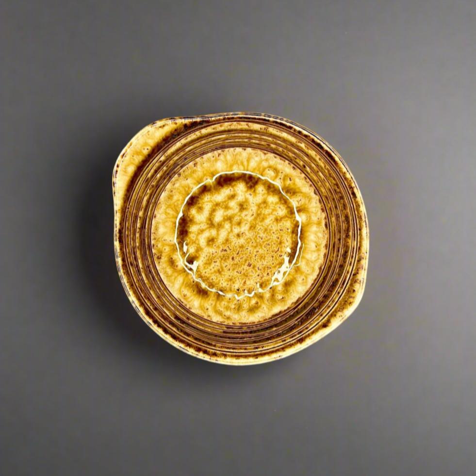 Fukui Craft Amber Glaze Small Bowl