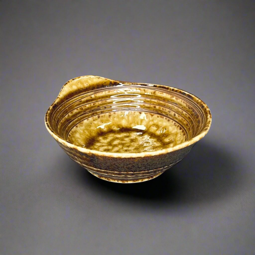 Fukui Craft Amber Glaze Small Bowl