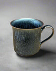 Asahido Matt Tenmoku 青煌天目 Mug by Hashimoto