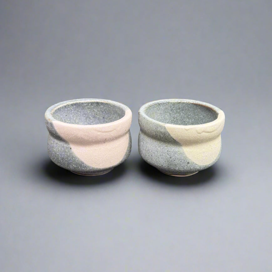 Shino Bamboo-shaped Sake Cup